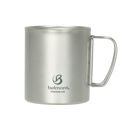 belmont BM-502 Titanium Double-walled Mug 450ml (Renewal) 雙層摺柄鈦杯